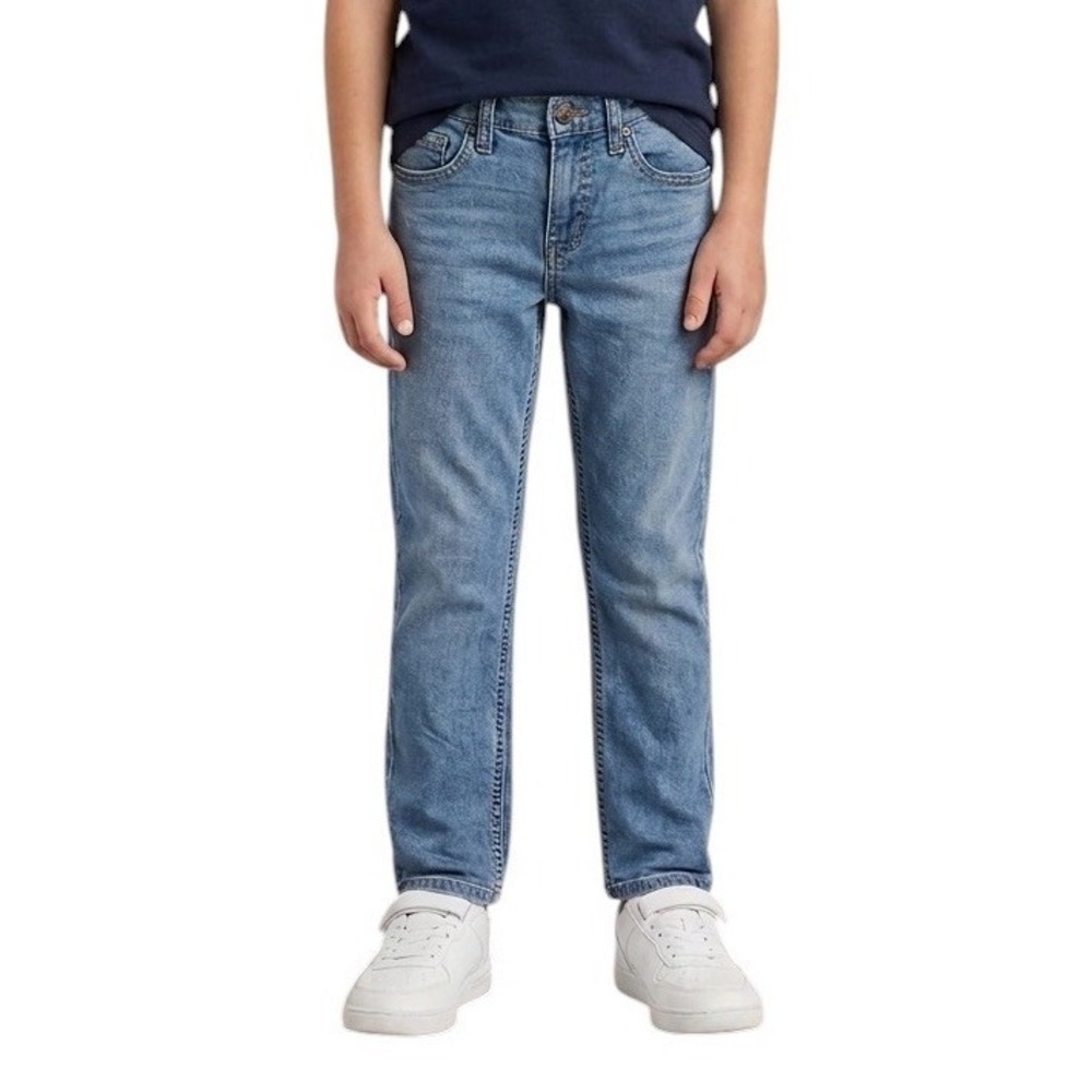 Levi's 502 Boys Jeans Size 10 Regular Light Wash Taper Straight Leg Blue Denim